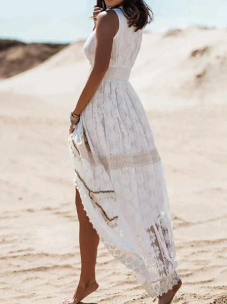 Anmutiges Boho-Spitzenkleid für Den Sommer