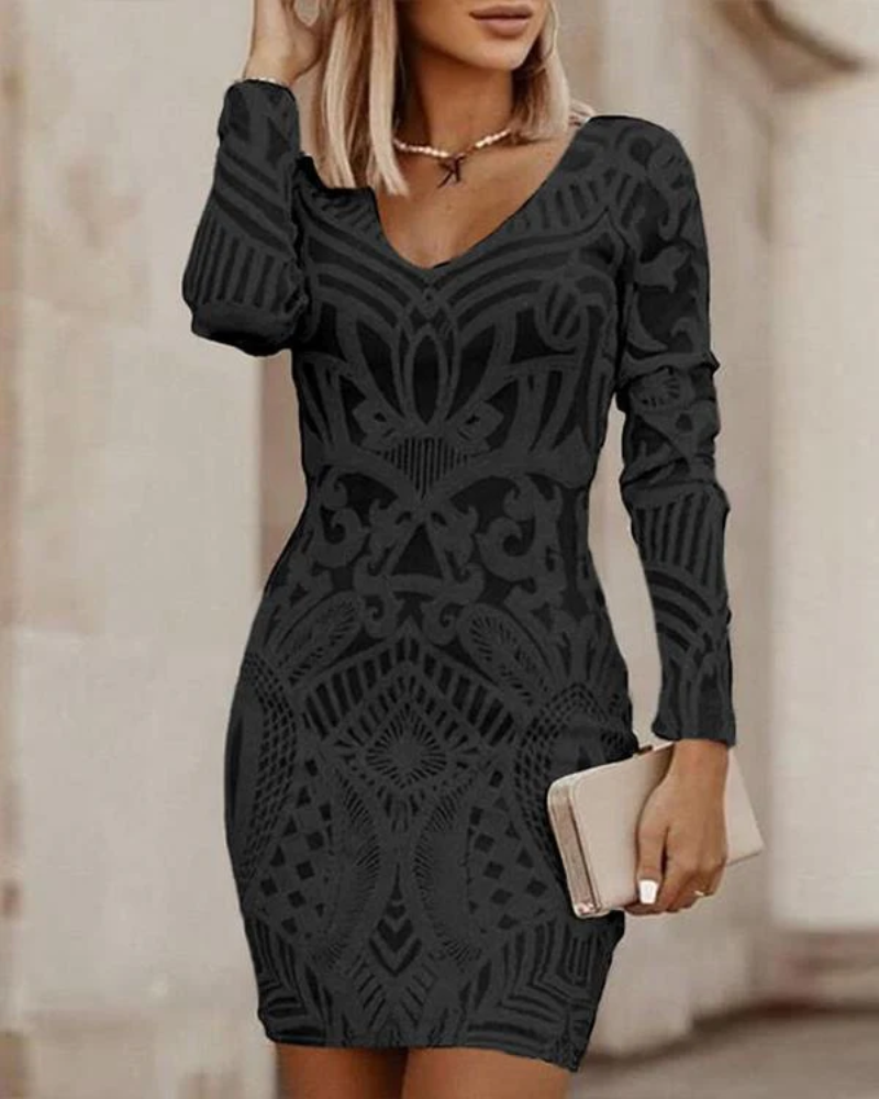 Damen Schwarz Strickkleid Mini