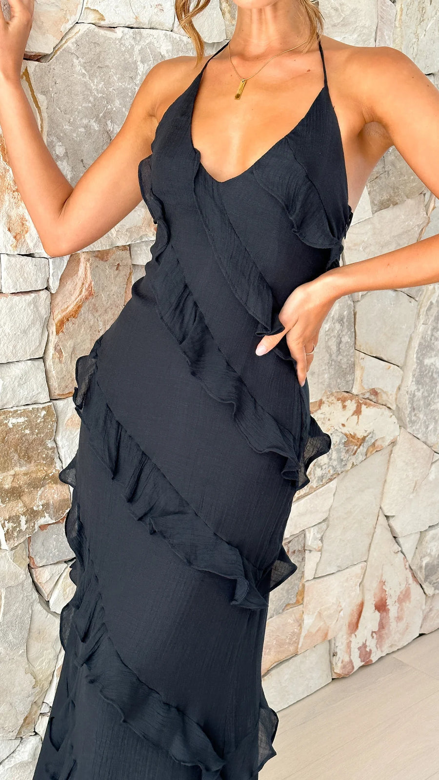 Luxe – Fließendes Maxikleid